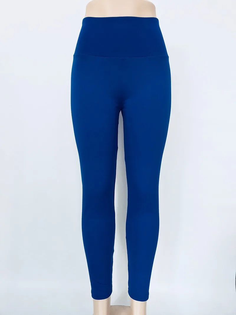 Wholesale Sexy Tight Body Custom Yoga Pants Pure Color High Waist Yoga Pantsscrunch Leggings 7993