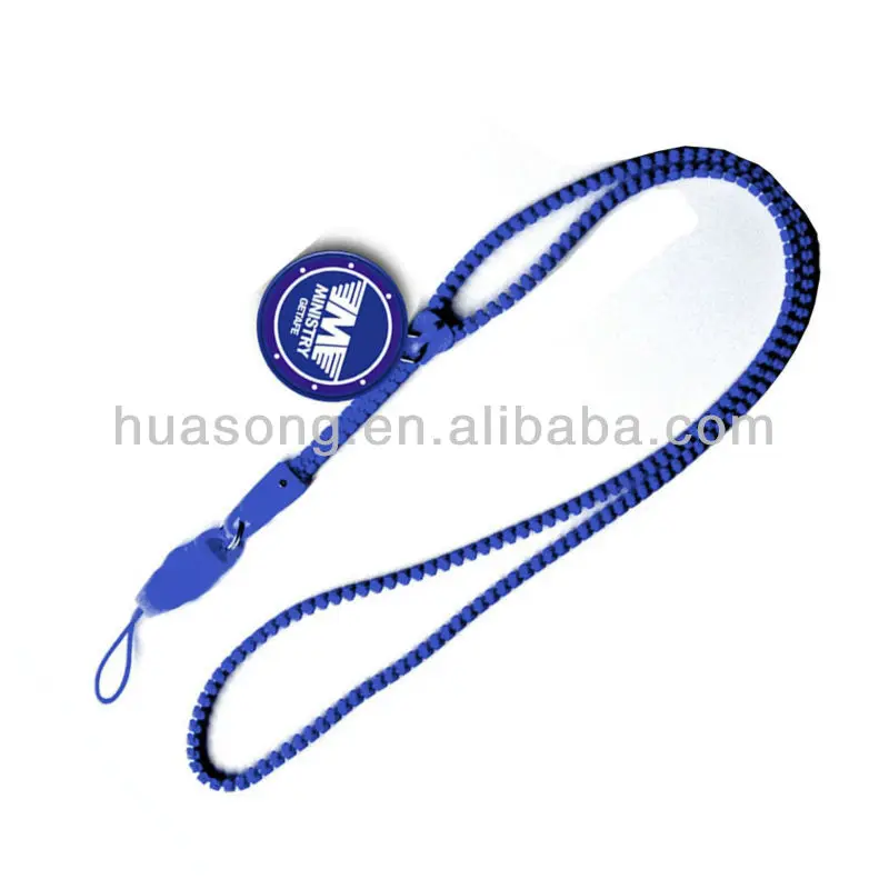 Plastic Zipper Lanyards,Zipper Neck Strap,Plastic Zipper Neck Lanyard ...