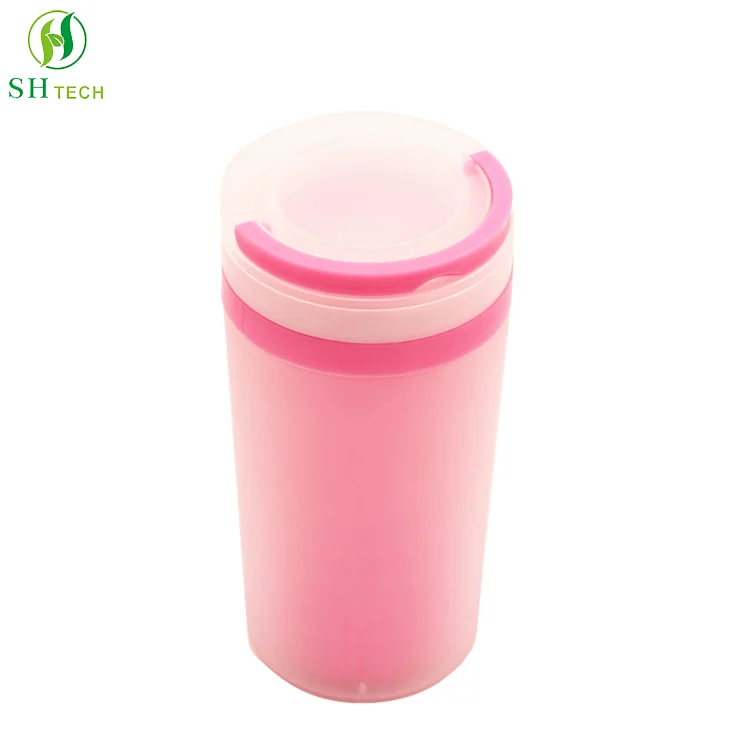 360ml yoga portable leak-proof bottle sports water cup travel mug with handle