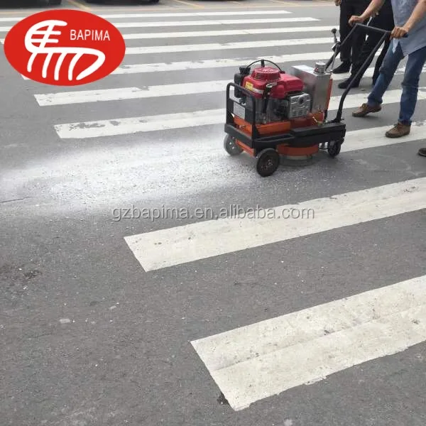
Road line marking material removal 