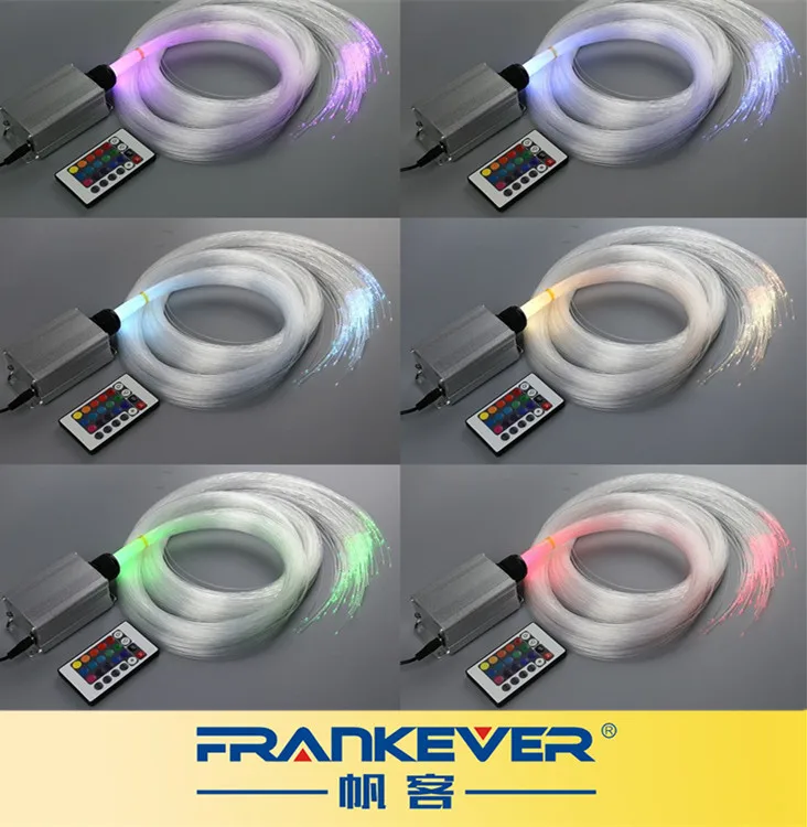 Kit Accueil Fibre Optique Lumière Led RVB Source lumineuse avec150pcsx0