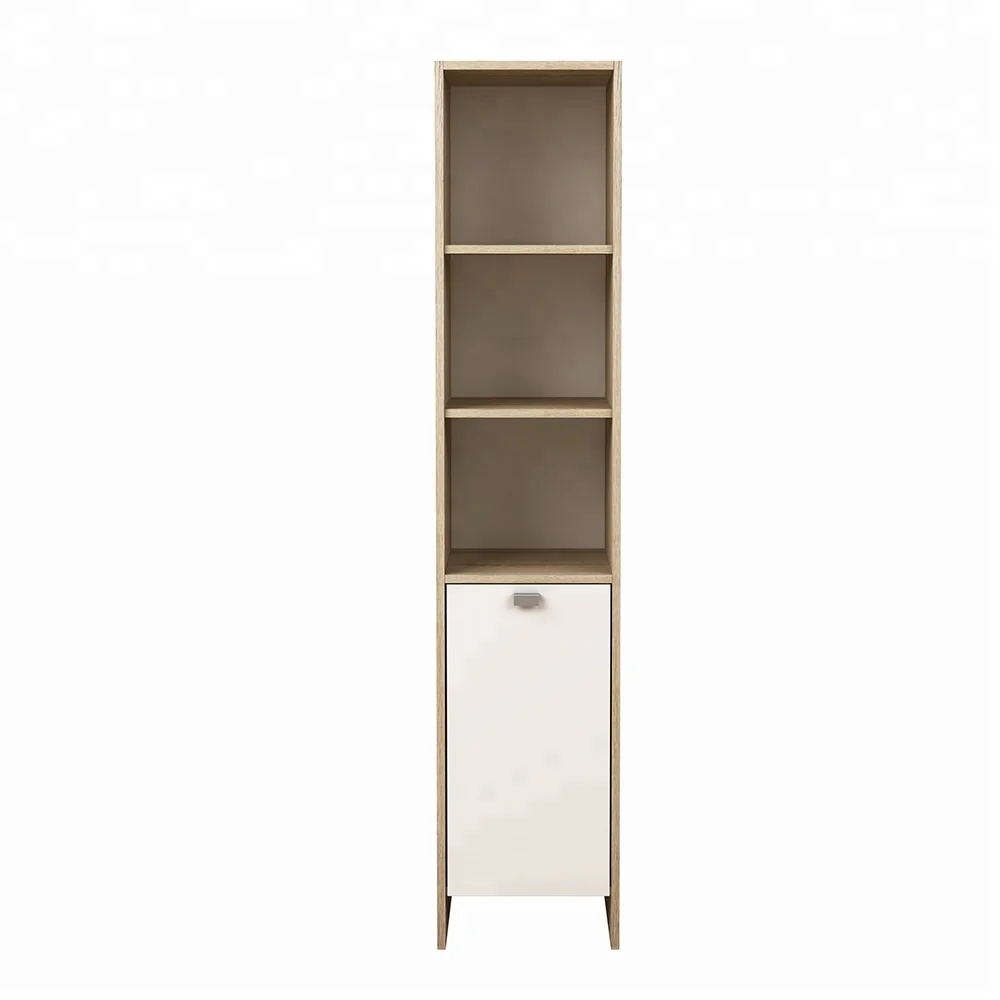 
wholesale Cheap furniture freestanding modern melamine bathroom storage tallboy cabinet 