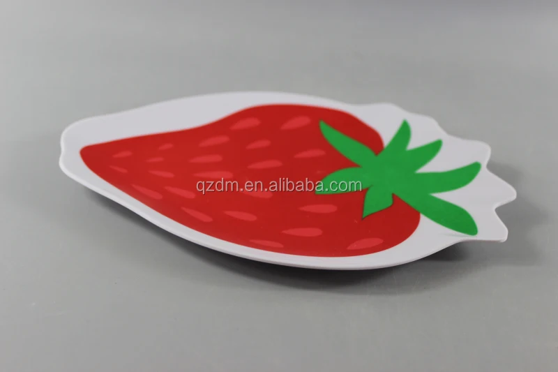 Strawberry shape Melamine dinner plate Dessert Dishes