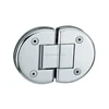Half round frameless 180 degree bathroom glass clamp shower door hinge