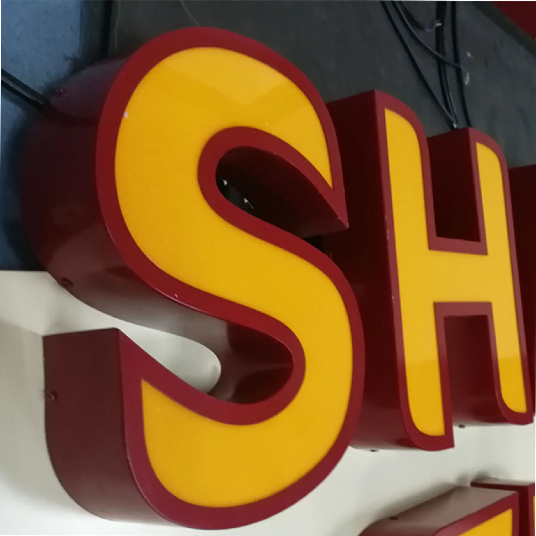 Office Indoor Business Wall Sign Board Custom Business Signs Indoor Led