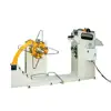 Sheet metal coil decoiler line with uncoiling machine and straightener machine