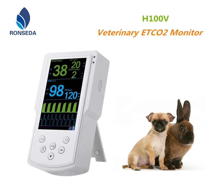 Veterinary Capnography/ETCO2 Monitor RSD-H100V for animals care