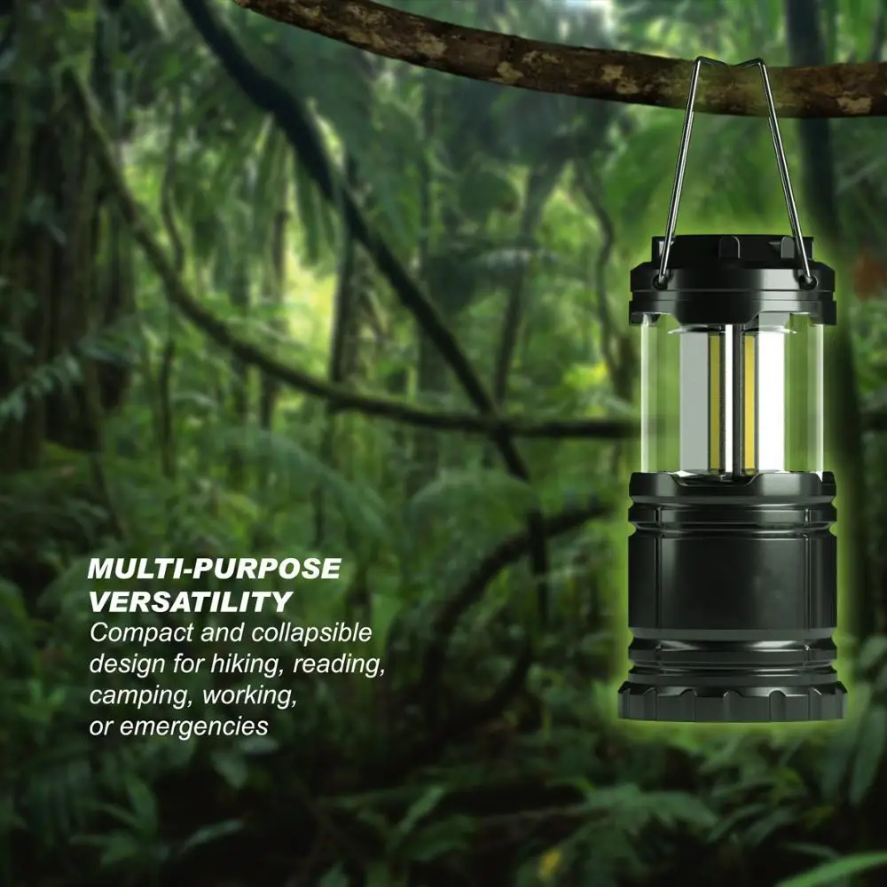 Nhkj Amazon Hot Sale Telescopic Mini Plastic Camping Lantern Waterproof