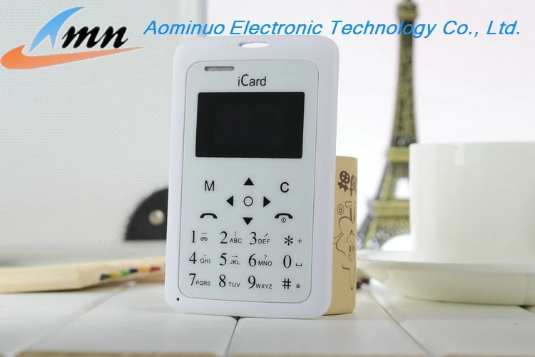 China cheap price the smallest mobile phone in the world iCard phone credit card size square shape mobile phone