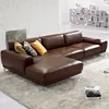 Living room furniture leather sofa set designs