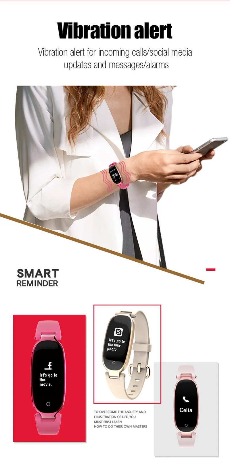 S1 Smart Band Bracelet Manual Watch Phone Smart Bracelet With Ce Rohs