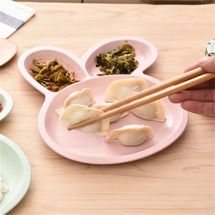  High Quality Factory Directly Provide Biodegradable Rabbit Shape Plates Serving Dishes