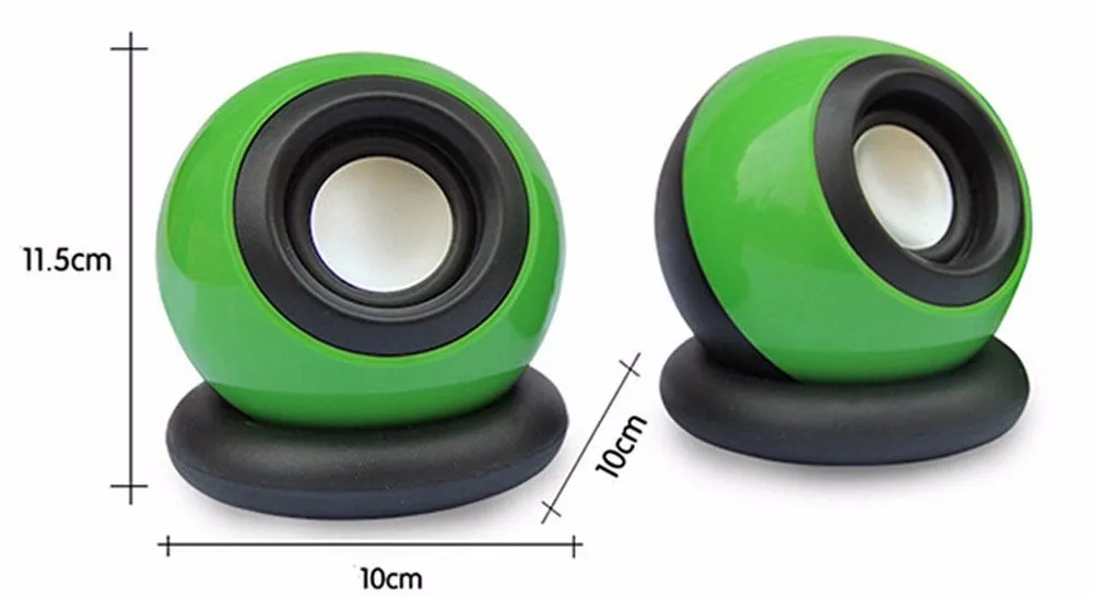 Green Wired Round Computer Speaker Buy Round Computer Speaker,Wired