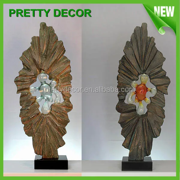 Small Indoor Sculpture Statue Crafts By Colorful Transparent Resin