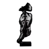 Wholesale high quality white &black resin face crafts home furnishing articles
