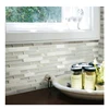 Backsplash Brushed Aluminum Metal Mosaic Tile For Kitchen