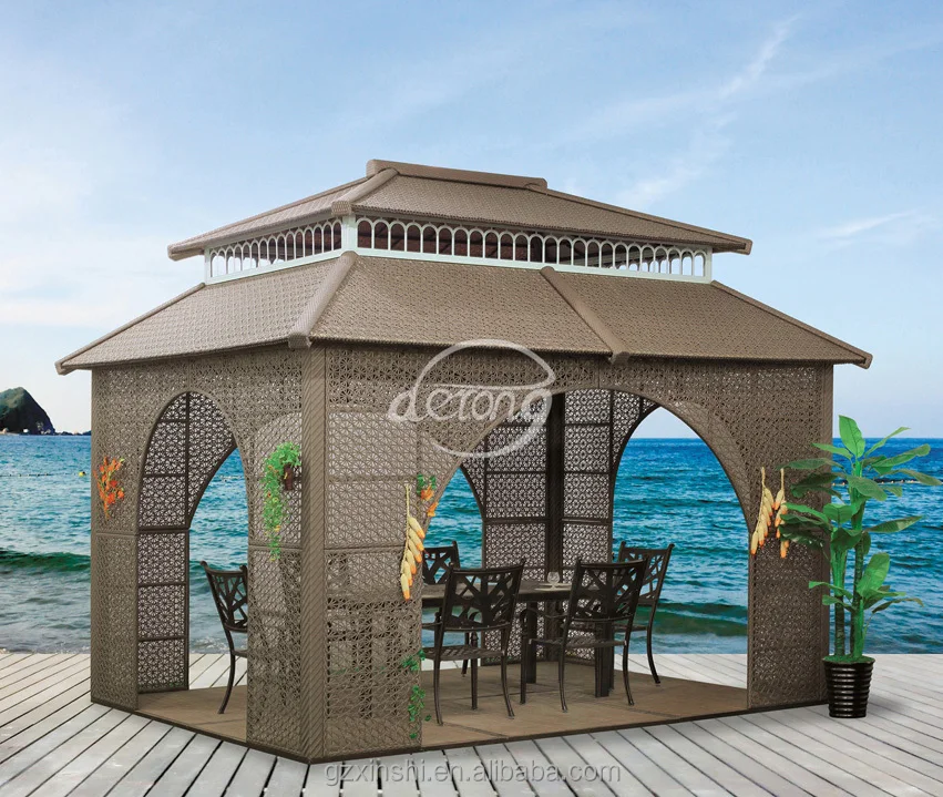 2014 Newest Outdoor Luxury Rattan Gazebo/high Quality Rattan Gazebo