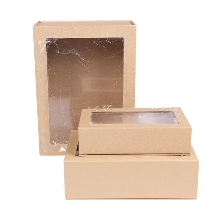 Custom Paper Cardboard Gift Boxes Clear Lid With Window Buy Gift