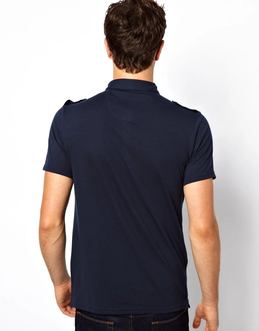 Men Polo Shirts With Two Botton Pockets - Buy Polo Shirts With Pockets ...