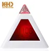 KH-CL019 KING HEIGHT Triangle 7 LED Colors Changing Pyramid Digital LCD Snooze Alarm Clock
