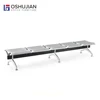 Comfortable metal bench seating