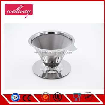 Paperless Pour Over Coffee Maker 188 304 Stainless Steel Reusable Drip Paperless Pour Over Coffee Maker 188 304 Stainless Steel Reusable Drip