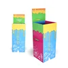 Advertising Corrugated Cardboard Paper Square Dump Bin Display,Retail Supermarket Promotion Cardboard Dump Bins for Retail