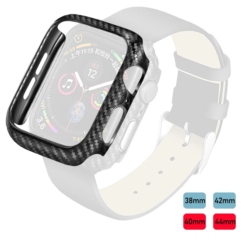 Xddz 2019 Carbon Fiber Hard Shell Case For Apple Watch 1/2/3/4/5,38mm