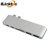 ILINK USB-C Hub 6 in 1 Type C Hub to USB 3.0 Hub Splitter Adapter Power Port SD/TF Card Reader OTG Combo Converter for Macbook