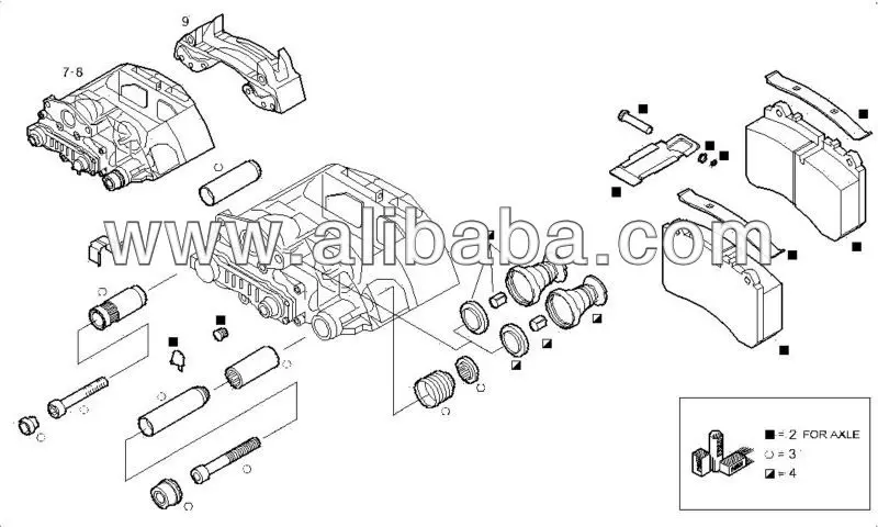 Tool For Removal Replace Brake Caliper Slides BPW Trailer MAN DAF
