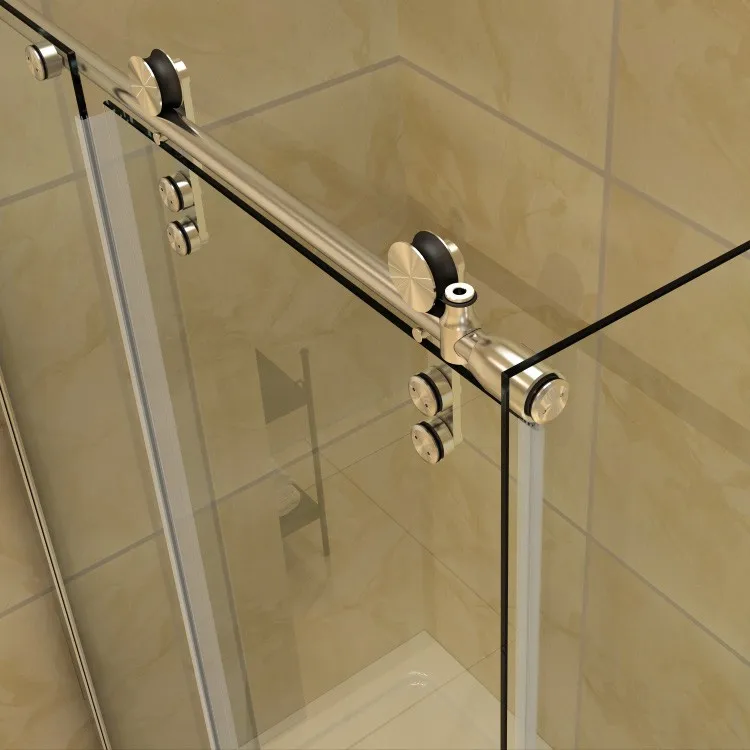 Frameless Sliding Glass Shower Door Hardware Kit/stainless Steel Glass