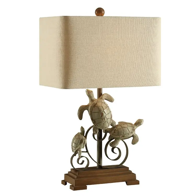 crystal base decorative hammered antique brass finish resin table lamps