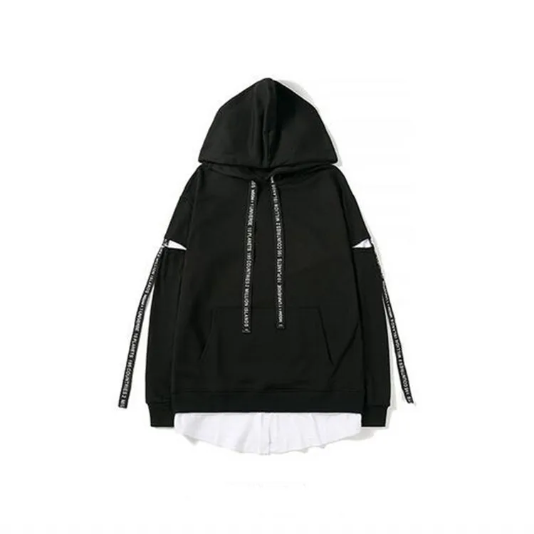 plain black oversized hoodie