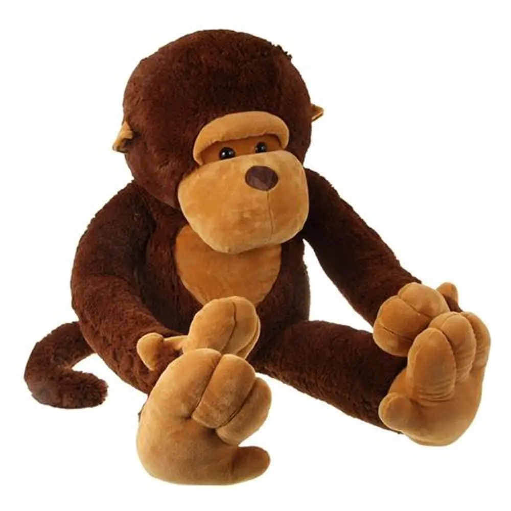 hugging stuffed monkeys