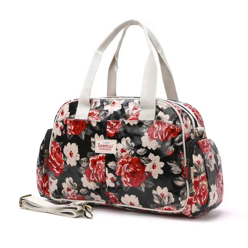 floral canvas bag