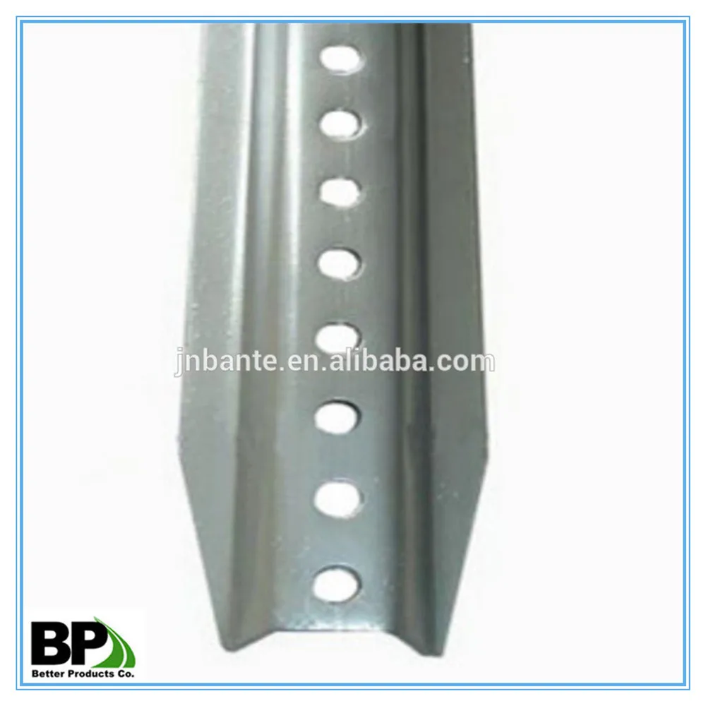Steel Material U-Channel Posts in Tapered Ends with OEM Service