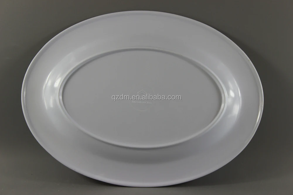 Oval Shape Melamine Serving Plates 12 Inch
