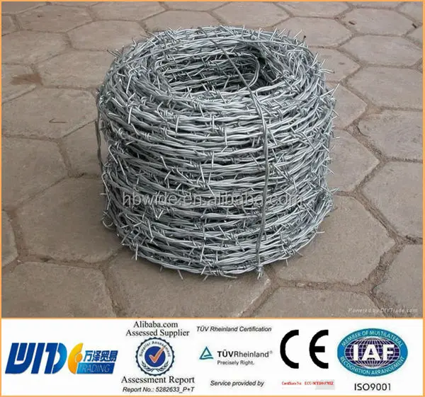 Gauge 12,13,14 / Double Stranded / 2mm Barbed Wire/ 50 Kg Per Roll