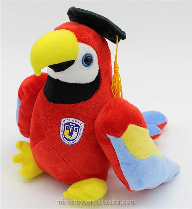 NEW!! ONE 9" Graduation Bird Brain Parrot plush 