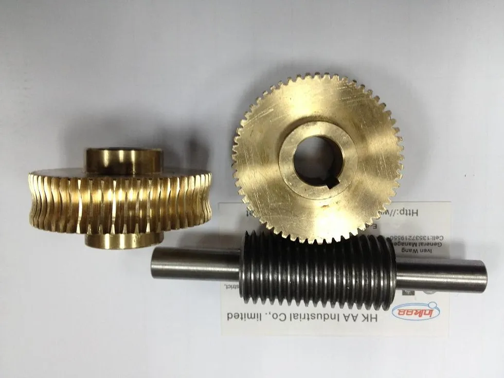 Best Supplier Precision Bronze Durable Double Enveloping Worm Gear Set