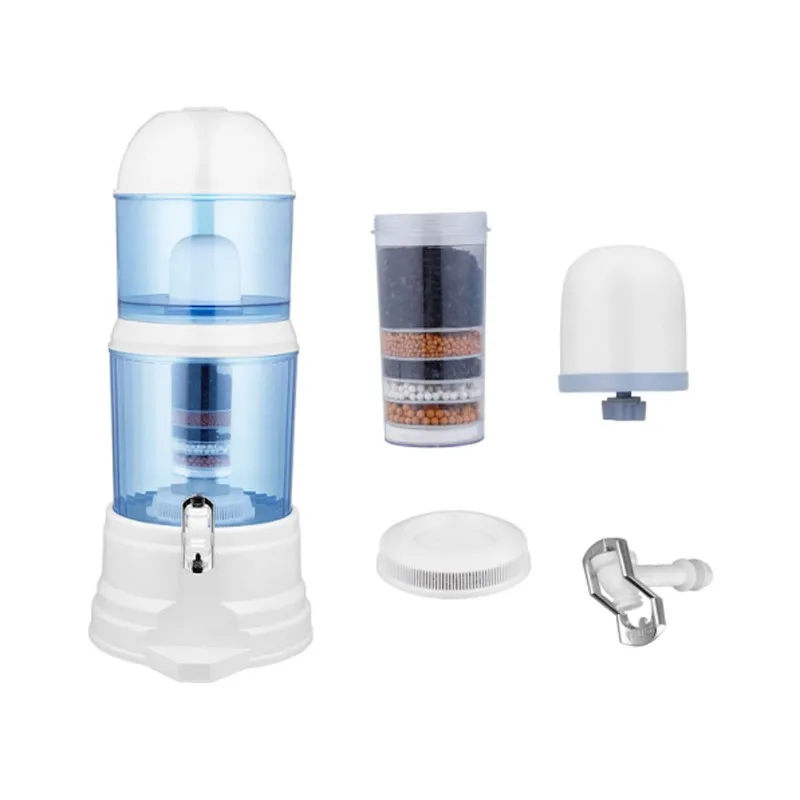 Alkaline And Ceramic Filter Mineral Water Pot Gravity Water