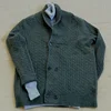 Slim Fit Soft Cable Knit Shawl Collar Cardigan Sweater with Ribbing Edge Button Men Cashmere Sweater