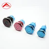 22mm dpdt 6pin momentary/latching flat button ring illuminated waterproof metal spring switch