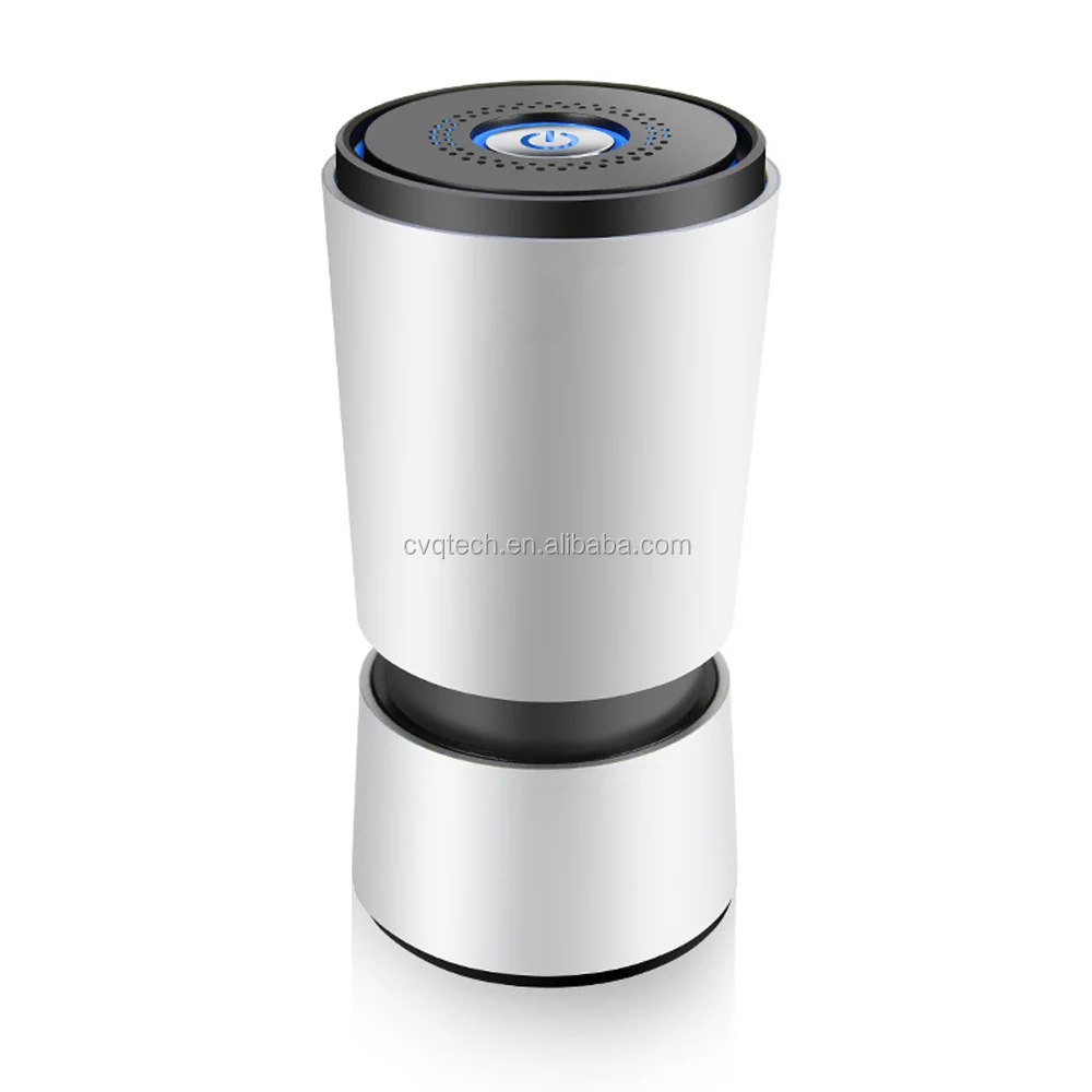 Dark Gray/gold/silver Air Purifier Hepa Filter Car Mini Air Conditioner