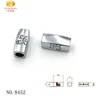 Hot Selling Chrome Zinc Alloy Custom Engraved Metal Logo Beads Charm Bracelet Beads for Gift bracelet