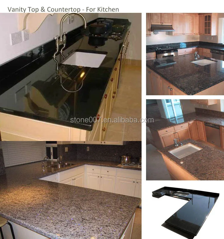 Importado Del Báltico Marrón Tocador De Granito Tops Con Fregadero