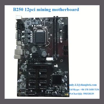 New Intel CPU B250 12 GPU BTC Miner 