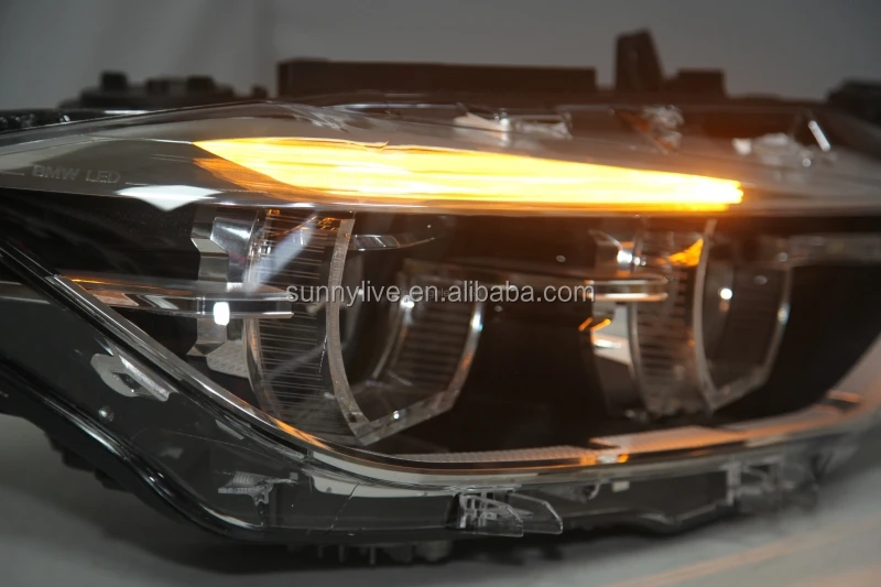 LED Angel Eyes Headlight  For BMW F30 F35 318 320 325 328 330 335 2013-2015 Year CN