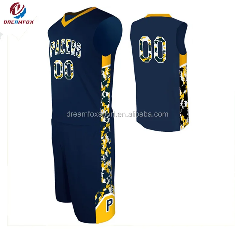 Custom Digital Camo Basketball Uniforms 
