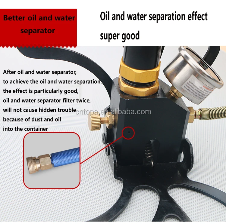 High pressure 4500PSI 300bar pcp hand pumps 3 Stages air pump for Air Rifles airgun